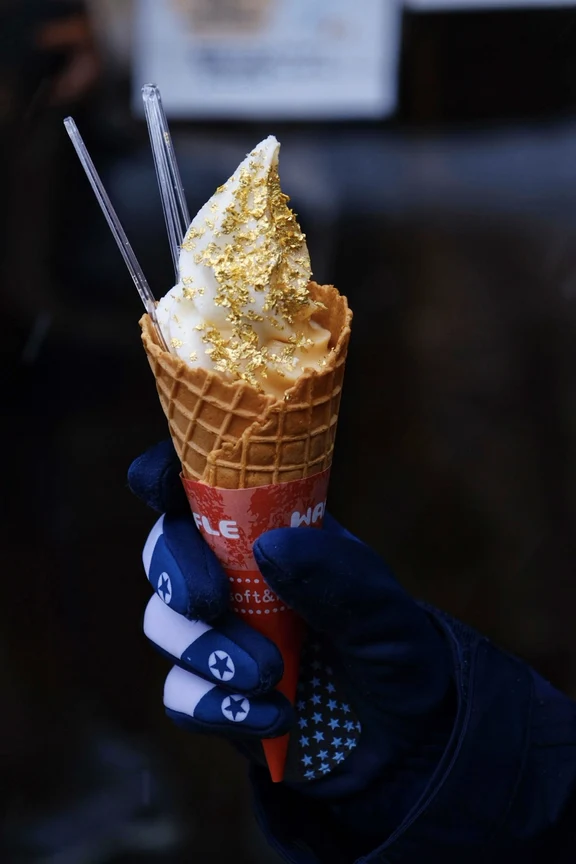 Gold Leaf Ice Cream image